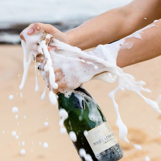 Popping a bottle of champaign