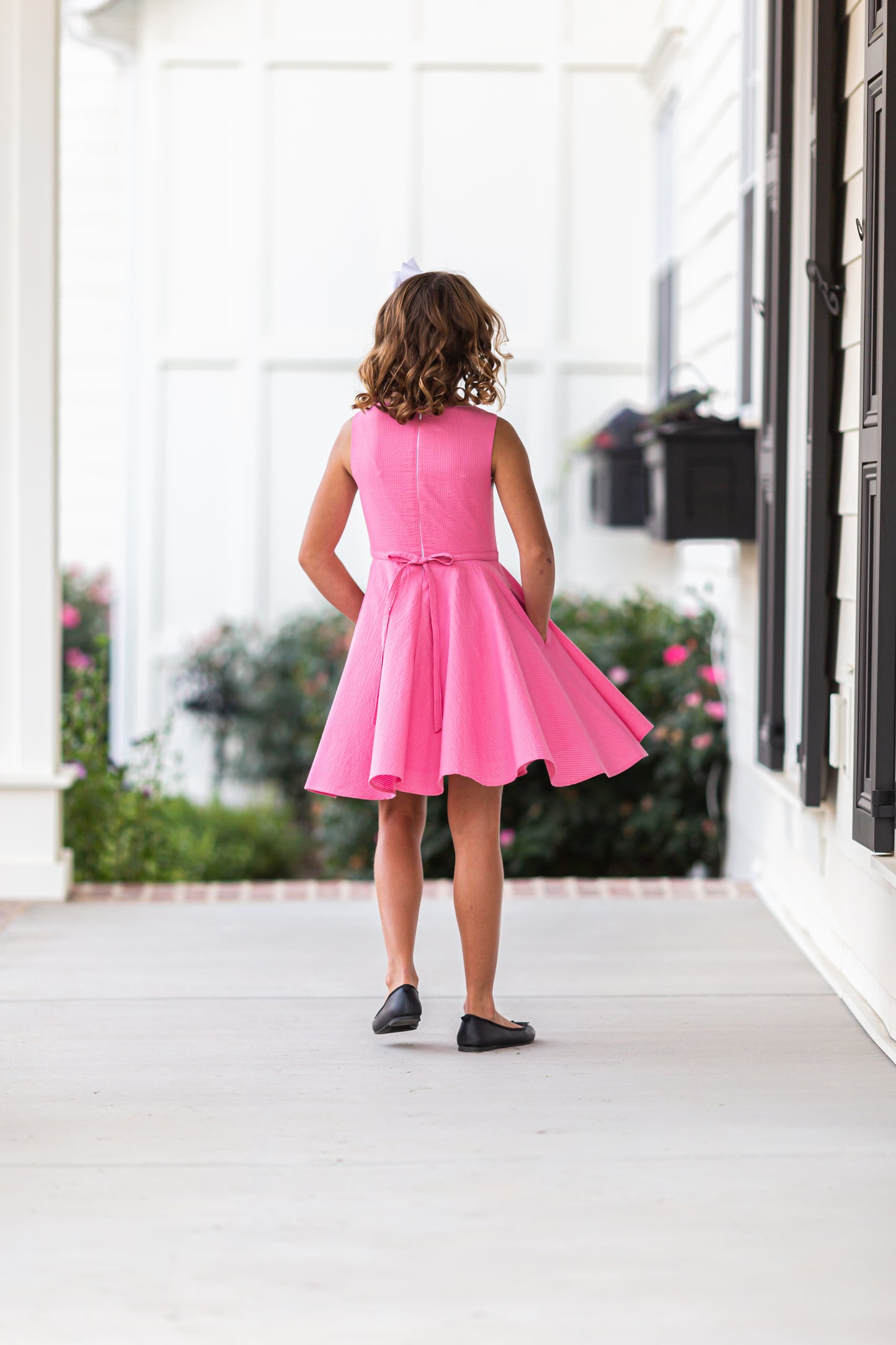 Caroline Dress in Coral