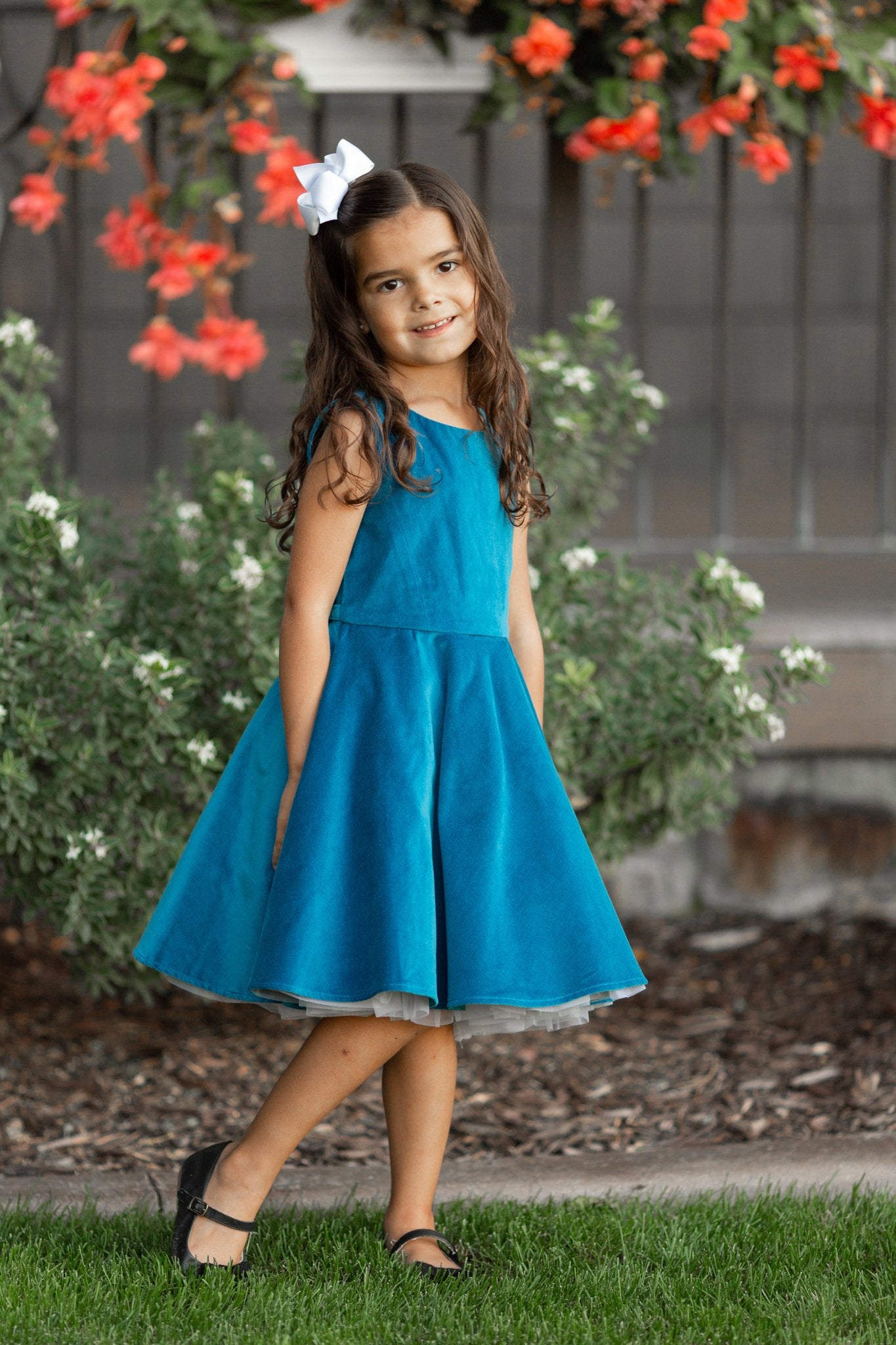 Special Occasion Velvet Dress in Blue