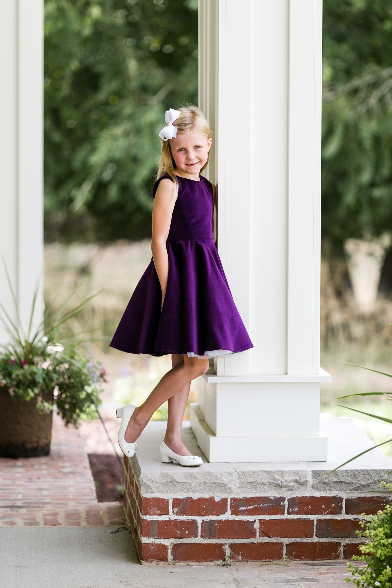 Special Occasion Velvet Dress in Blue