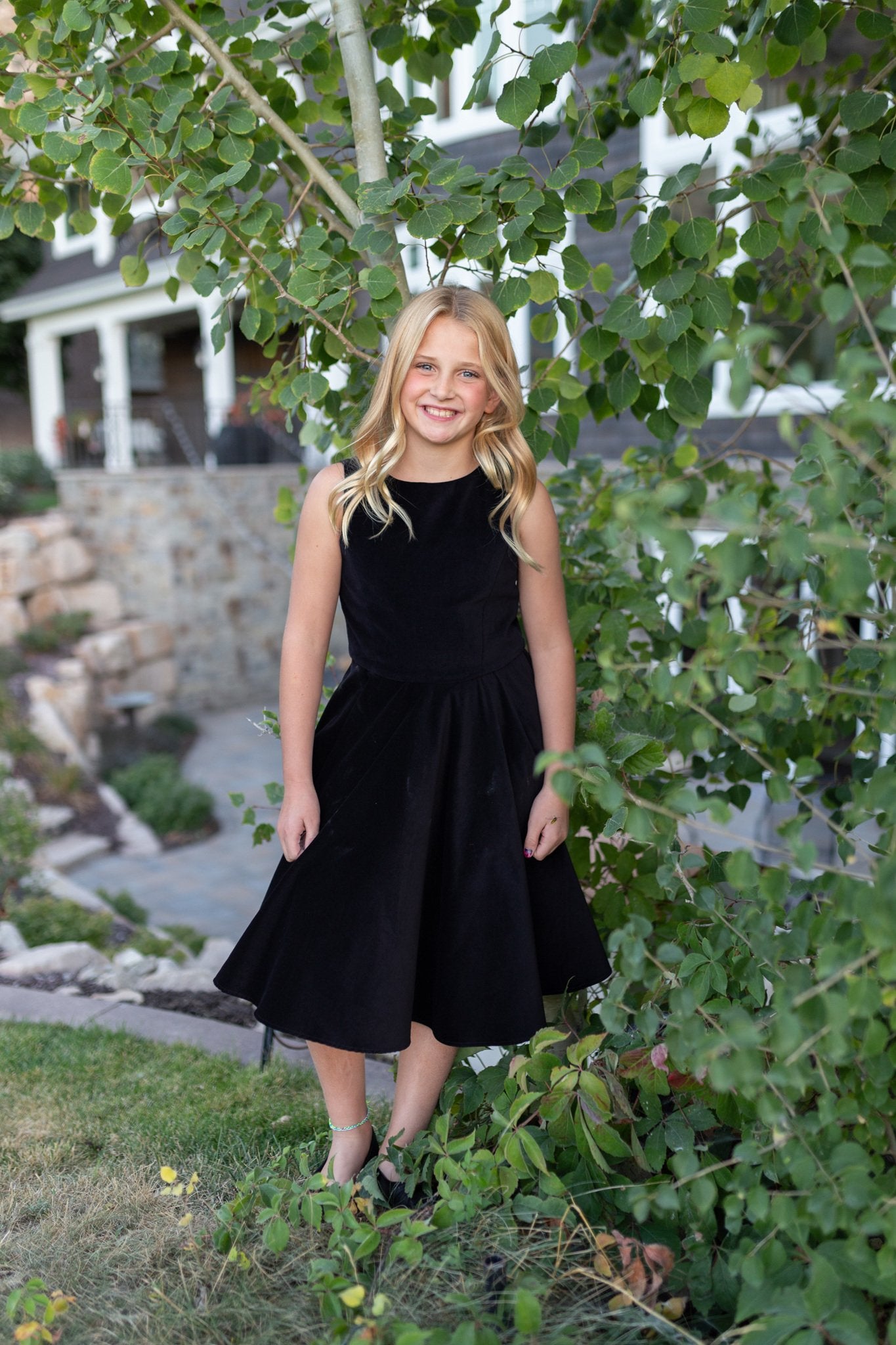 Special Occasion Velvet Dress in Blue
