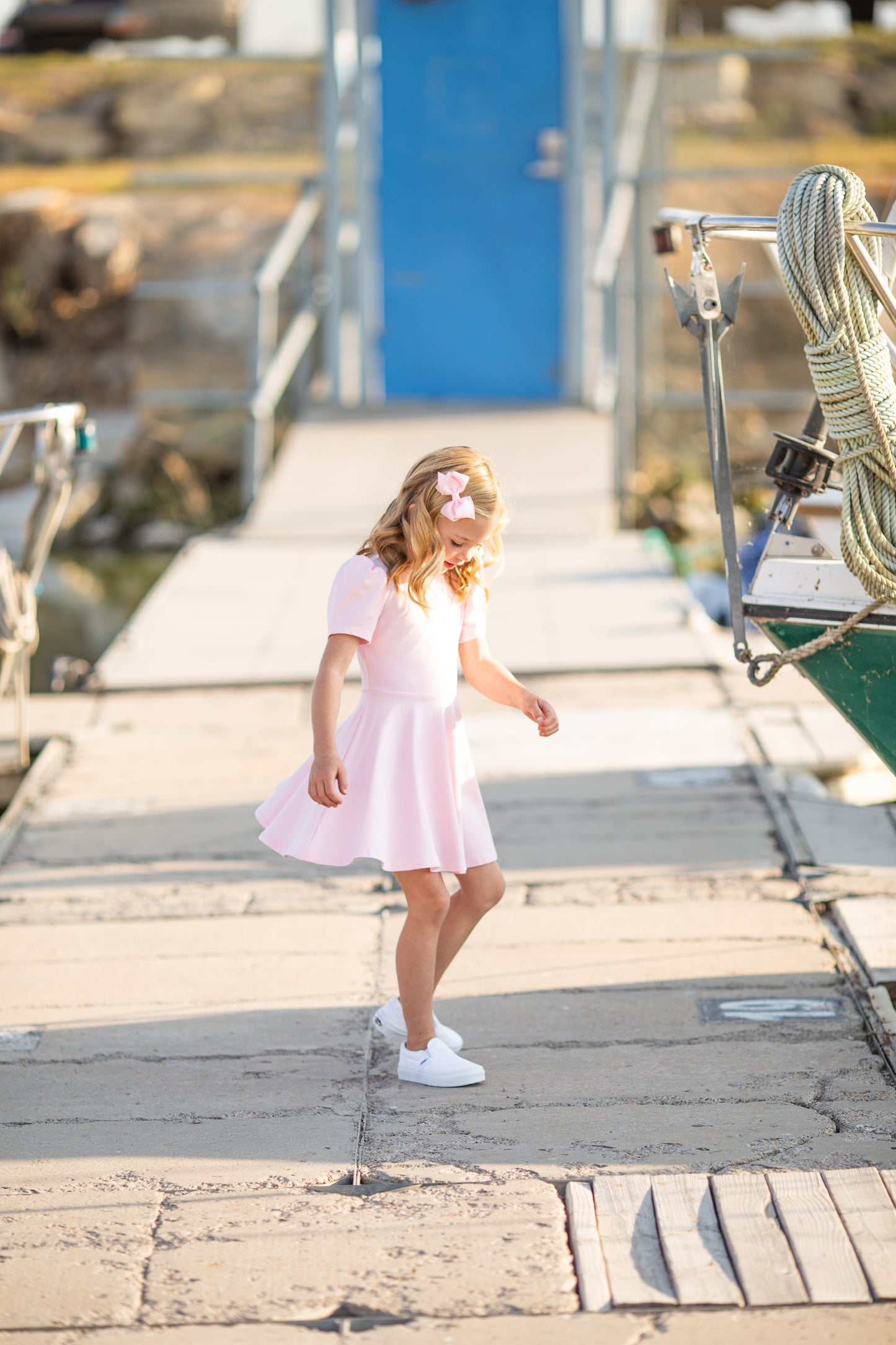 Alexis Short Sleeve T-Shirt Dress in Pink