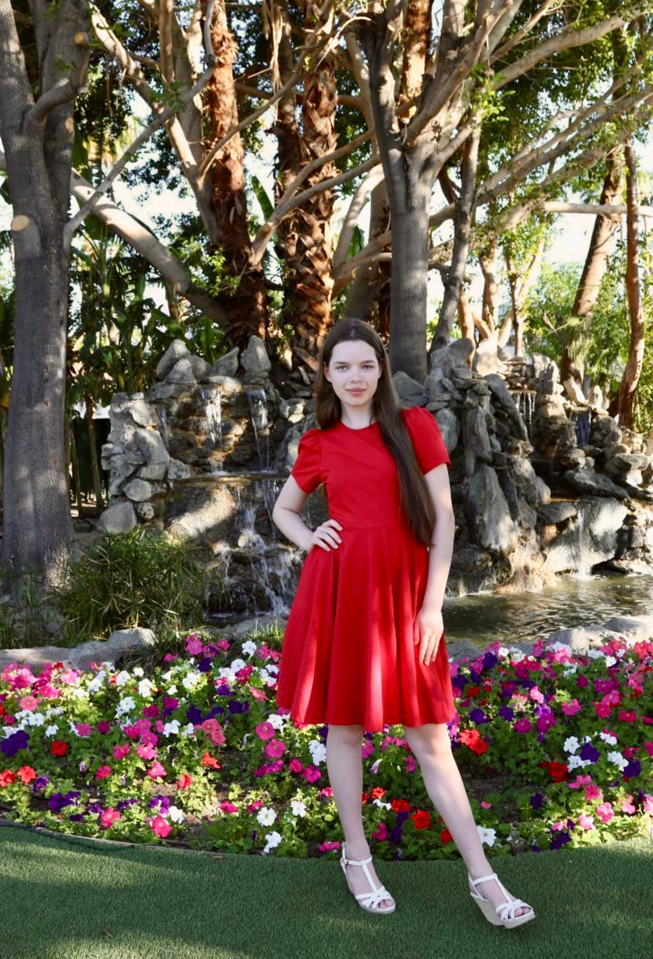 Audrey Women's Dress in Red