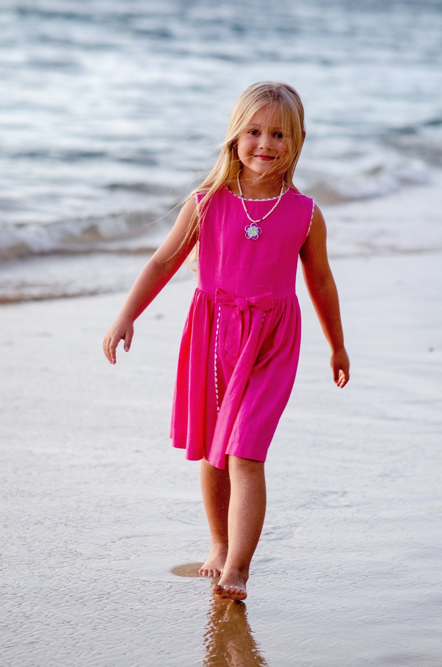 Walk on the Beach in Pink