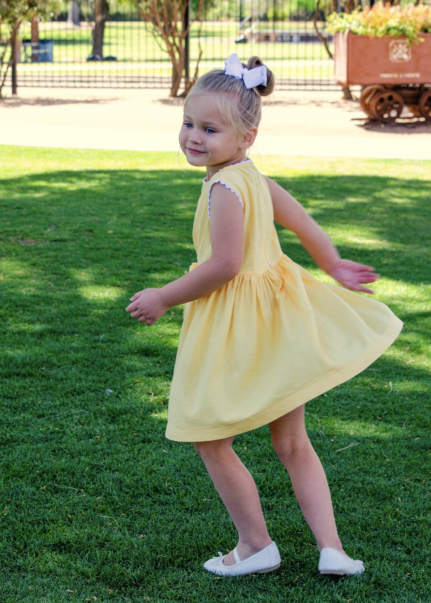 Walk on the Beach in Yellow