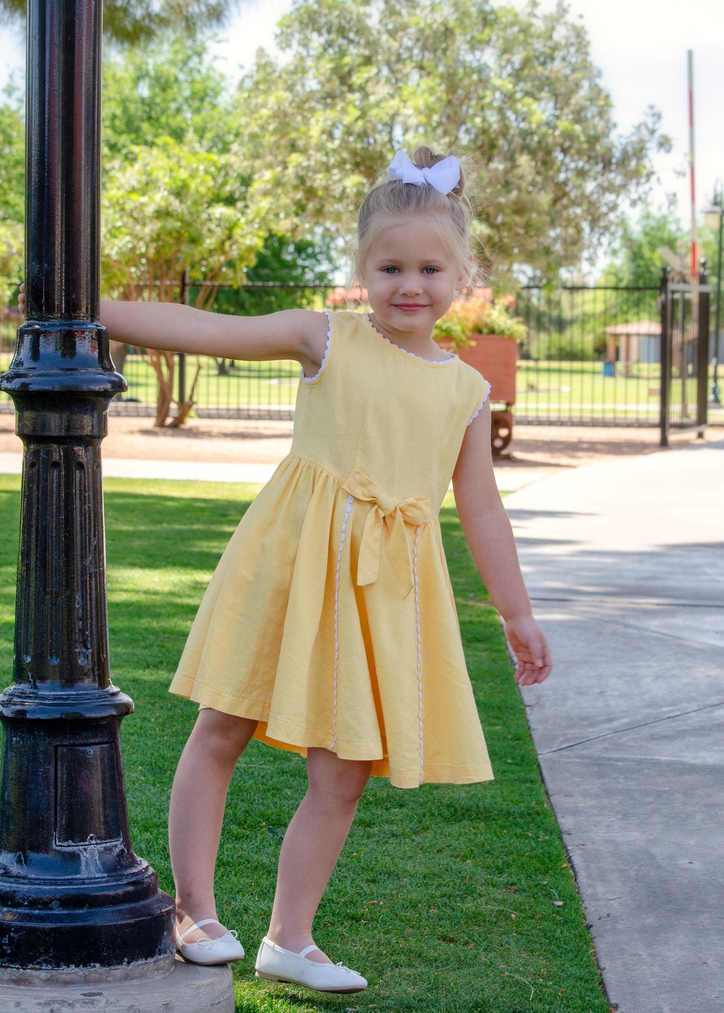 Walk on the Beach in Yellow