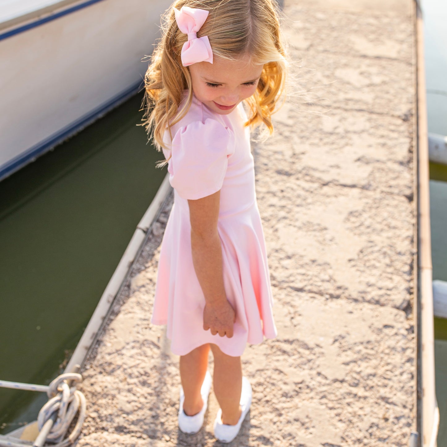 Alexis Short Sleeve T-Shirt Dress in Pink