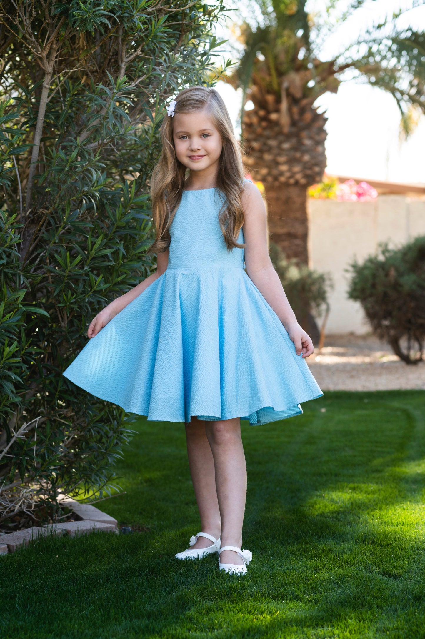 Caroline Dress in Turquoise